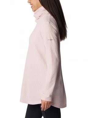 Columbia Holly Hideaway Waffle Cowl Neck Pullove női pulóver rózsaszín színben 3