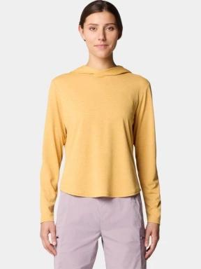 Mountain Hardwear Sunblocker Long Sleeve Hoody női hosszú ujjú sport póló sárga színben 1