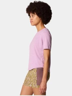 Mountain Hardwear Sunblocker Short Sleeve női rövid ujjú sport póló lila színben 3