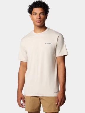 Columbia Kwick Hike Back Graphic SS Tee férfi rövid ujjú sport póló homok színben 1