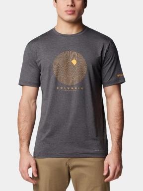 Columbia Kwick Hike Graphic Short Sleeve Tee férfi rövid ujjú sport póló fekete színben 1