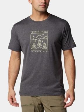 Columbia Kwick Hike Graphic Short Sleeve Tee férfi rövid ujjú sport póló fekete színben 1