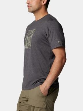 Columbia Kwick Hike Graphic Short Sleeve Tee férfi rövid ujjú sport póló fekete színben 3