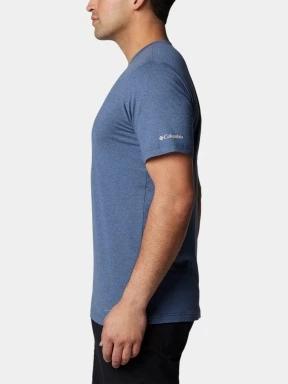 Columbia Kwick Hike Graphic Short Sleeve Tee férfi rövid ujjú sport póló kék színben 3