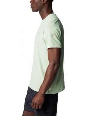 Columbia Summit Valley Short Sleeve Crew férfi rövid ujjú sport póló zöld színben 3