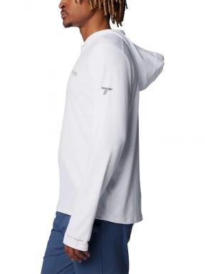 Columbia Summit Valley Hoodie férfi hosszú ujjú sport póló fehér színben 3