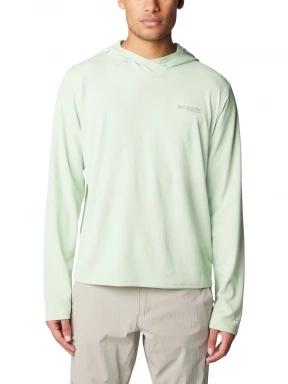 Columbia Summit Valley Hoodie férfi hosszú ujjú sport póló zöld színben 1