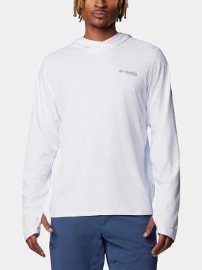 Columbia Summit Valley Hoodie férfi hosszú ujjú sport póló fehér színben 1