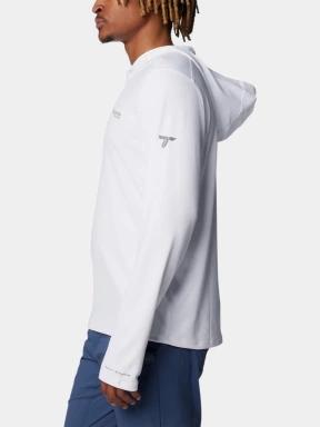 Columbia Summit Valley Hoodie férfi hosszú ujjú sport póló fehér színben 3