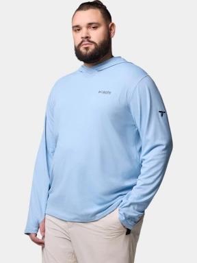 Columbia Summit Valley Hoodie férfi hosszú ujjú sport póló kék színben 3