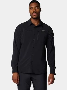 Columbia Summit Valley Woven Long Sleeve Shirt férfi túraing fekete színben 1