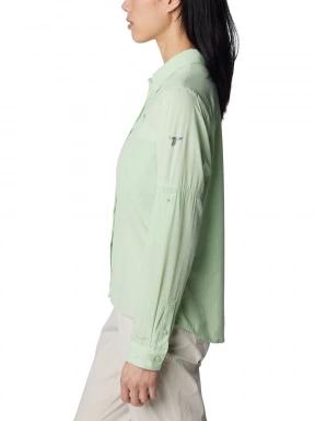 Columbia Cirque River Vented Woven Long Sleeve Shirt női hosszú ujjú túraing zöld színben 3