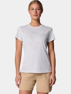 Columbia Bluebird Canyon Short Sleeve Crew női rövid ujjú sport póló fehér színben 1