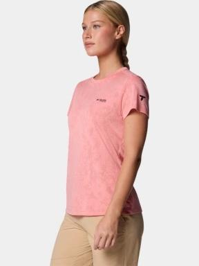 Columbia Bluebird Canyon Short Sleeve Crew női rövid ujjú sport póló piros színben 3