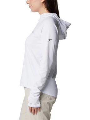 Columbia Summit Valley Hoodie női hosszú ujjú sport póló fehér színben 3