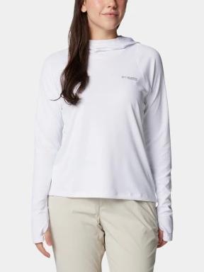 Columbia Summit Valley Hoodie női hosszú ujjú sport póló fehér színben 1