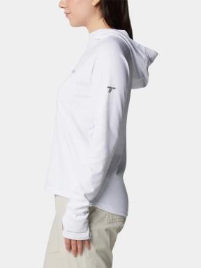 Columbia Summit Valley Hoodie női hosszú ujjú sport póló fehér színben 3
