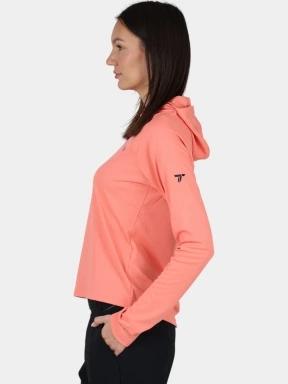 Columbia Summit Valley Hoodie női hosszú ujjú sport póló piros színben 3