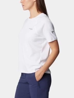 Columbia Summit Valley Short Sleeve Crew női rövid ujjú sport póló fehér színben 3