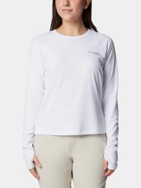 Columbia Summit Valley Long Sleeve Crew női hosszú ujjú sport póló fehér színben 1