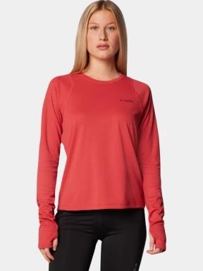 Columbia Summit Valley Long Sleeve Crew női hosszú ujjú sport póló piros színben 1