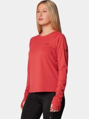 Columbia Summit Valley Long Sleeve Crew női hosszú ujjú sport póló piros színben 3
