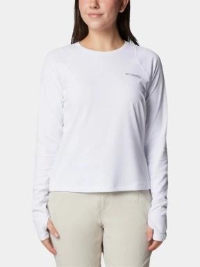 Columbia Summit Valley Long Sleeve Crew női hosszú ujjú sport póló fehér színben 1