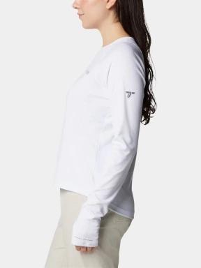 Columbia Summit Valley Long Sleeve Crew női hosszú ujjú sport póló fehér színben 3