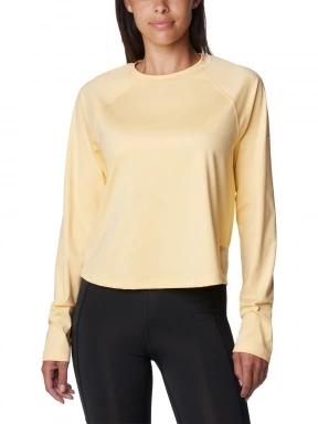 Columbia Boundless Trek Active Long Sleeve Shirt női hosszú ujjú póló sárga színben 1