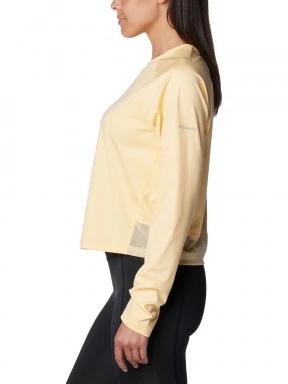 Columbia Boundless Trek Active Long Sleeve Shirt női hosszú ujjú póló sárga színben 3
