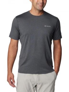 Columbia Tech Trail Crew Neck II férfi rövid ujjú sport póló szürke színben 1
