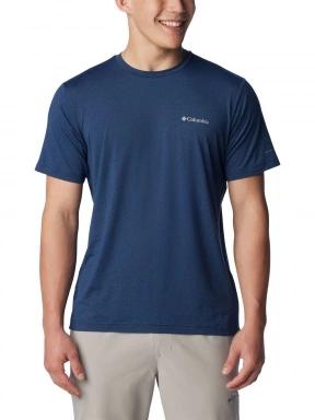 Columbia Tech Trail Crew Neck II férfi rövid ujjú sport póló kék színben 1