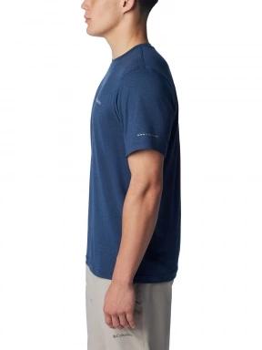 Columbia Tech Trail Crew Neck II férfi rövid ujjú sport póló kék színben 3