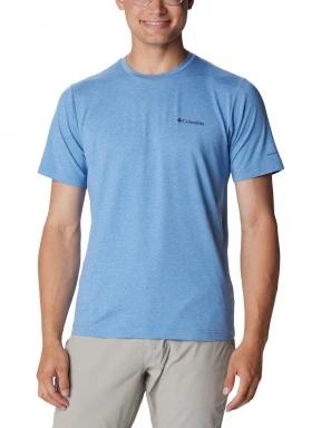 Columbia Tech Trail Crew Neck II férfi rövid ujjú sport póló világoskék színben 1