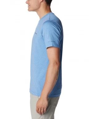 Columbia Tech Trail Crew Neck II férfi rövid ujjú sport póló világoskék színben 3