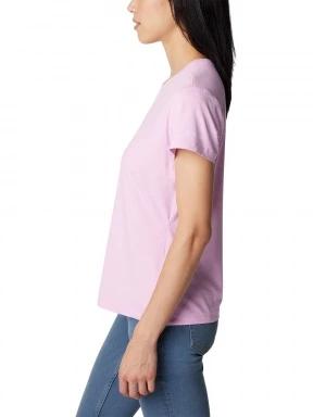 Columbia Sloan Ridge Graphic Short Sleeve Tee női rövid ujjú póló rózsaszín színben 3