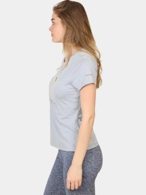 Columbia Sloan Ridge Graphic Short Sleeve Tee női rövid ujjú póló szürke színben 3