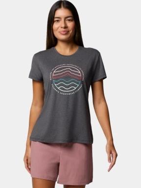 Columbia Sloan Ridge Graphic SS Tee női rövid ujjú póló fekete színben 1