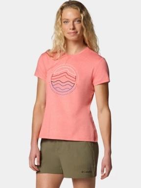 Columbia Sloan Ridge Graphic SS Tee női rövid ujjú póló piros színben 3