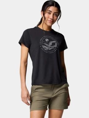 Columbia Sloan Ridge Graphic Short Sleeve Tee női rövid ujjú póló fekete színben 1
