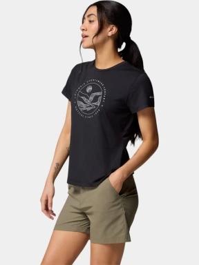 Columbia Sloan Ridge Graphic Short Sleeve Tee női rövid ujjú póló fekete színben 3
