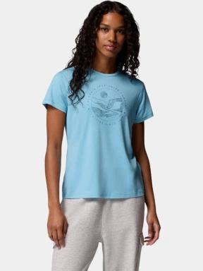Columbia Sloan Ridge Graphic Short Sleeve Tee női rövid ujjú póló kék színben 1