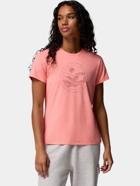 Columbia Sloan Ridge Graphic Short Sleeve Tee női rövid ujjú póló piros színben 3