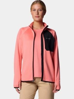 Columbia Triple Canyon Grid Fleece FZ női polár pulóver rózsaszín színben 1