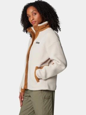 Columbia Cloud Point Snap Fleece női polár pulóver homok színben 3