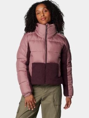 Columbia Leadbetter Point II Sherpa Hybrid női steppelt átmeneti kabát rózsaszín színben 1