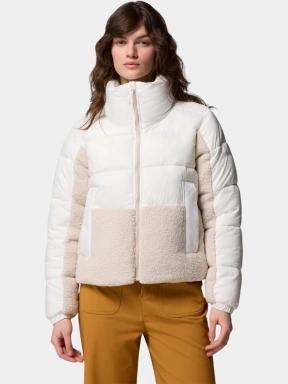 Columbia Leadbetter Point II Sherpa Hybrid női steppelt átmeneti kabát homok színben 1
