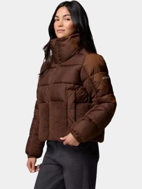 Columbia Leadbetter Point II Sherpa Hybrid női steppelt átmeneti kabát barna színben 3