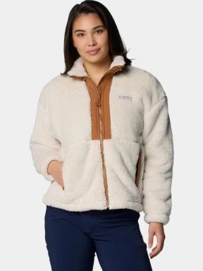 Columbia Boundless Discovery Sherpa Full Zip II női polár pulóver homok színben 1