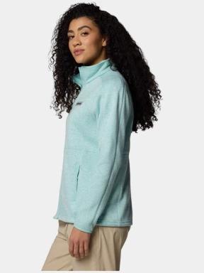 Columbia Sweater Weather Full Zip II női polár pulóver zöld színben 3